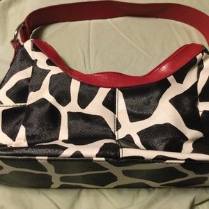 Cow print/Red handle